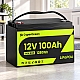 LiFePO4 12V/100Ah Акумулятор CyperOcean з BMS 100 А для систем резервного живлення