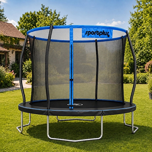 Батут садовий SportPlus СП-Т-305 Blue внутрішня захисна сітка