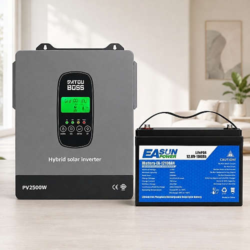 1,8 кВт LiFePO4 Комплект резервного живлення Інвертор Datouboss + акумулятор 12V/100Ah Easun Power