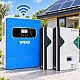 11 кВт LiFePO4 Комплект резервного живлення з Wi-Fi інвертор Anenji 11 кВт + 2 акумулятора 51,2V/100Ah Dipower для квартири, офісу