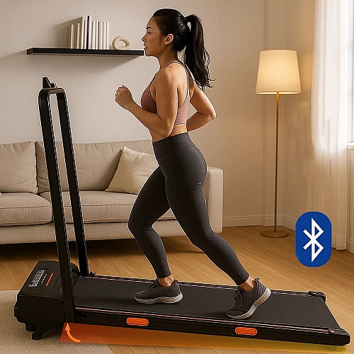 Уцінка Бігова доріжка 10 км/год, до 110 кг, Bluetooth, регульований нахил, з дугою, Складна Fitonix Оригінал