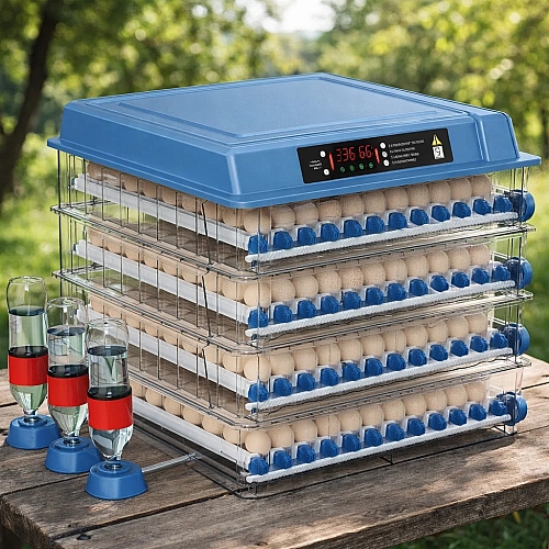 Інкубатор автоматичний на 400 яєць Vertis (220/12В) з цифровим контроллером, автоматичним зволоженням