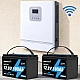 3 кВт LiFePO4 Комплект резервного живлення Інвертор Ameisentech WiFi + 2 акумулятора 12V 100Ah Ameisentech для квартири, будинку