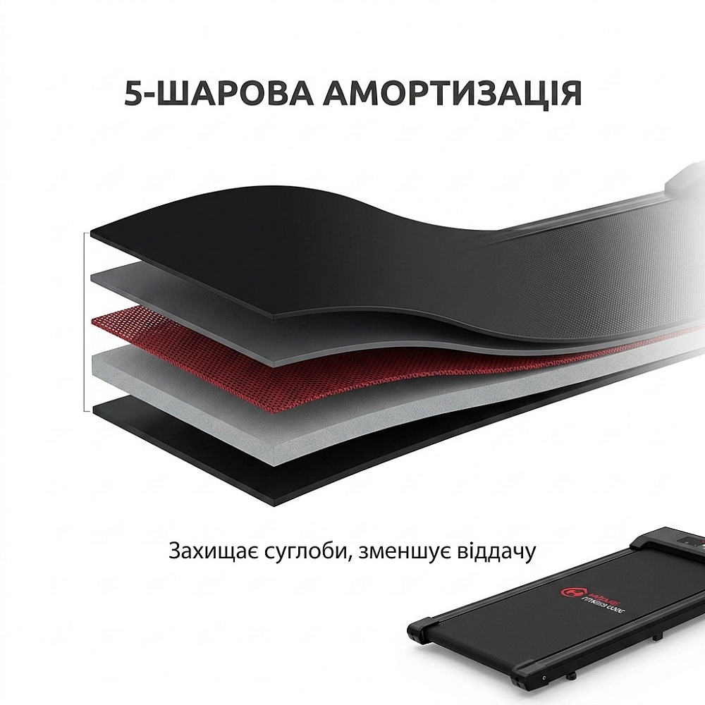 Бігова доріжка до 90 кг, пульт, Treadmill C1 компактна Уцінка