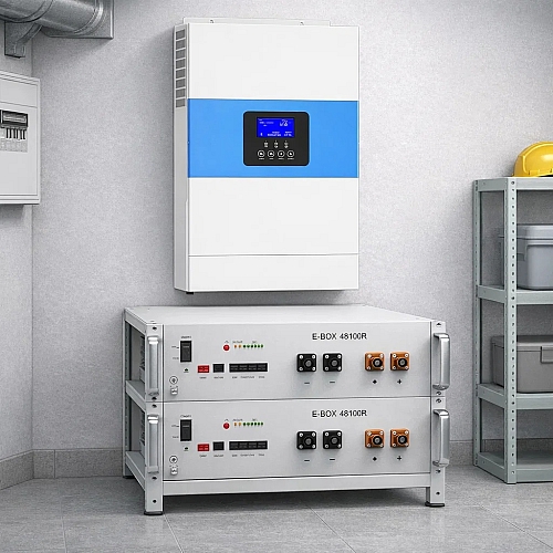 6,5 кВа + 10,24 кВт LiFePO4 Комплект резервного живлення інвертор Daxtromn + 2 акумулятора Pytes 48V 100Ah для квартири, будинку