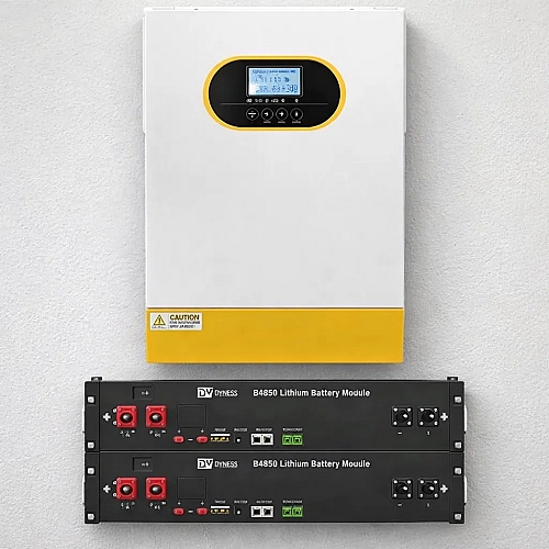 6.2 кВт+4.8 кВт Комплект безперебійного живлення Інвертор Anenji WiFi з низьким рівнем шуму + 2 Акумулятори Dyness B4850