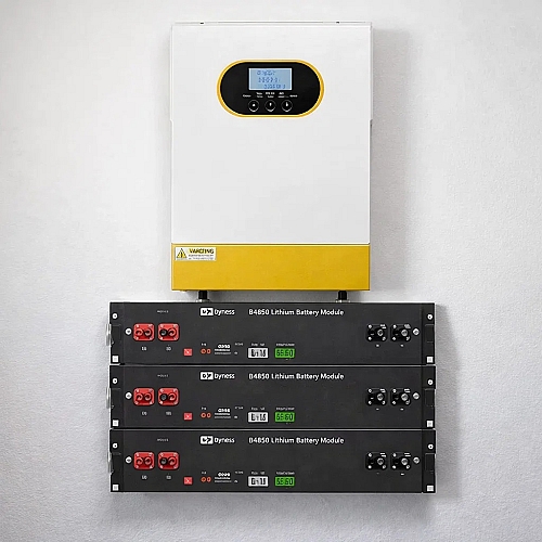 6.2 кВт+7.2 кВт Комплект безперебійного живлення Інвертор Anenji WiFi з низьким рівнем шуму + 3 Акумулятори Dyness B4850