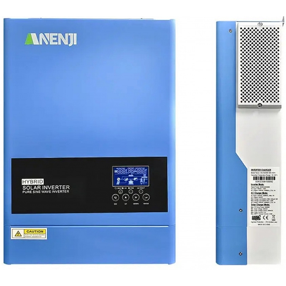 6.2 кВт+2.4 кВт Комплект безперебійного живлення Інвертор Anenji WiFi з низьким рівнем шуму + Акумулятор Dyness B4850