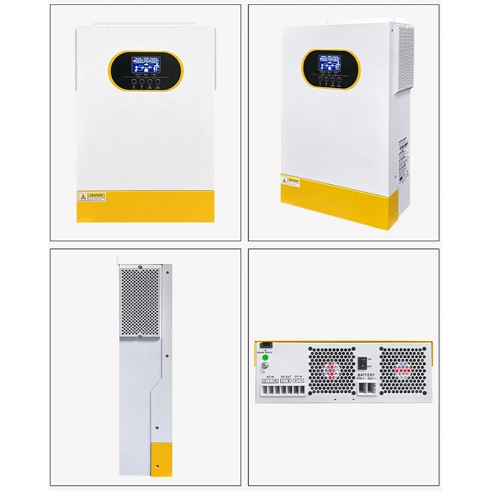 6,2 кВт Гібридний інвертор з WiFi-модулем Anenji ANJ-6200W-48V-WIFI з низьким рівнем шуму, 48V, 120А