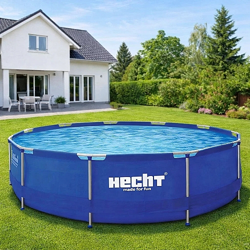 Басейн 300х76 каркасний 4383л Hecht круглий 3476 Bluesea