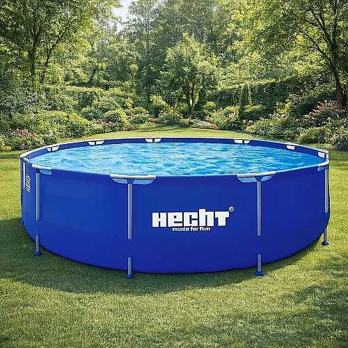 Басейн 360х76 каркасний 6125л Hecht круглий 3690 Bluesea