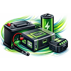 Батареї, акумулятори, інвертори