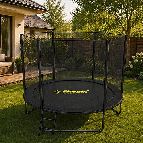 Батут Fitonix 252 см + зовнішня сітка + сходи