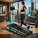 Бігова доріжка з регульованим кутом нахилу, до 12 км/год, до 110 кг Sportconic P106FA Pro з ручками, пультом + захисний килимок