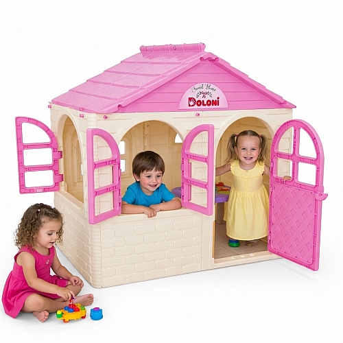 Будиночок для дітей Doloni, молочно-рожевий середній