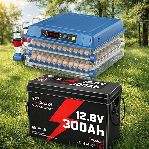 Комплект Інкубатор автоматичний на 200 яєць Vertis (220/12В) для безперервної інкубації+LiFePO4 12V 300Ah акумулятор Idzlldi