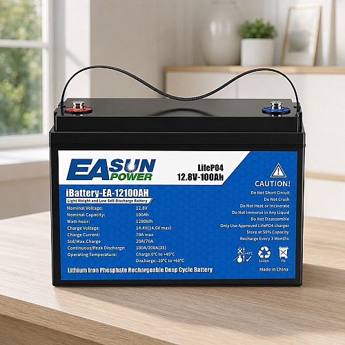 LiFePO4 12V/100Ah акумулятор Easun Power 1,2 кВт для систем резервного живлення