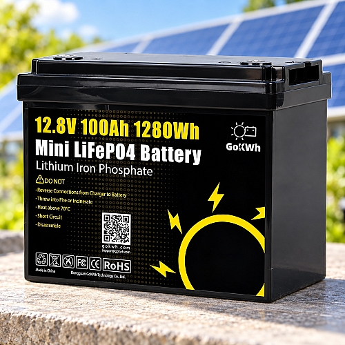 LiFePO4 12V/100Ah Акумулятор GoKWh Mini для резервного живлення будинку, квартири з BMS