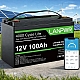 LiFePO4 12V/100Ah Акумулятор LanPWR з Bluetooth, BMS для резервного живлення