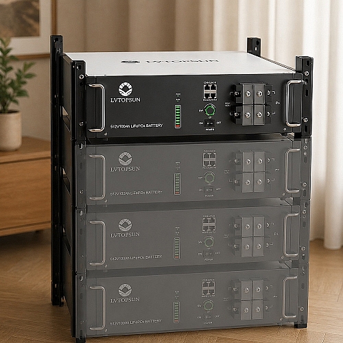 LiFePO4 48V 100Ah акумулятор Lvtopsun rack, BMS, 5120Wh, рековий