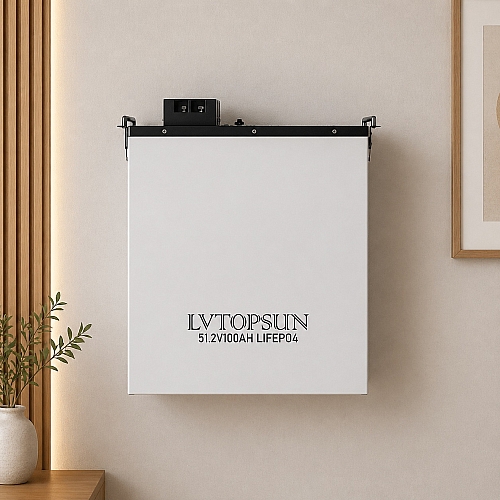LiFePO4 48V 100Ah акумулятор Lvtopsun wall, BMS, 5120Wh настінний