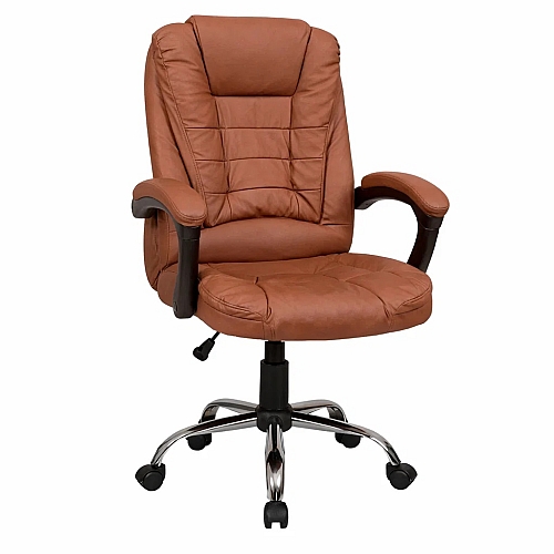 Офісне крісло Prime Reg Коричневе комп'ютерне крісло