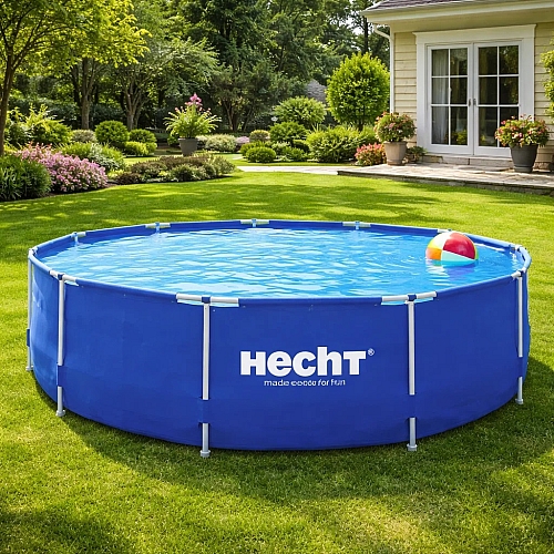 Уцінка! Басейн 360х76 каркасний 6125л Hecht круглий 3690 Bluesea