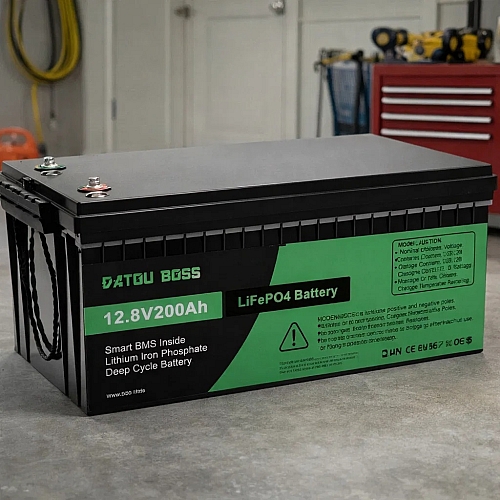 Уцінка! LiFePO4 12V 200Ah акумулятор Datouboss літій-залізо-фосфатний BMS, 2560 Wh