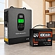 1,28 кВт*год Комплект резервного живлення Інвертор Datouboss + акумулятор 12V/100Ah Humsienk з BMS для будинку, квартири