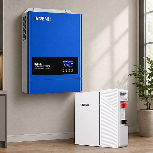 6.2 кВт LiFePO4 Комплект інвертор Anenji з Wi-Fi + акумулятор DAH Solar 51.2V 100Ah, BMS для резервного живлення