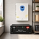 6,2 кВт LiFePO4 Комплект резервного живлення: гібридний інвертор Daxtromn + 51.2V 100Ah Lithtech акумулятор для будинку, квартири