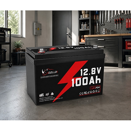 LiFePO4 12V 100 Ah Акумулятор Idzlldi BMS, для для резервного живлення будинку, квартири