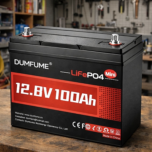 LiFePO4 12V 100Ah Dumfume Mini BMS 1280 Wh, для резервного живлення будинку