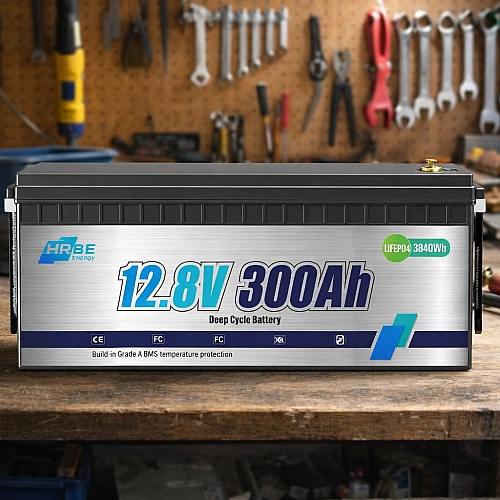 LiFePO4 12V/300Ah Акумулятор HRBEnergy з BMS для систем резервного живлення