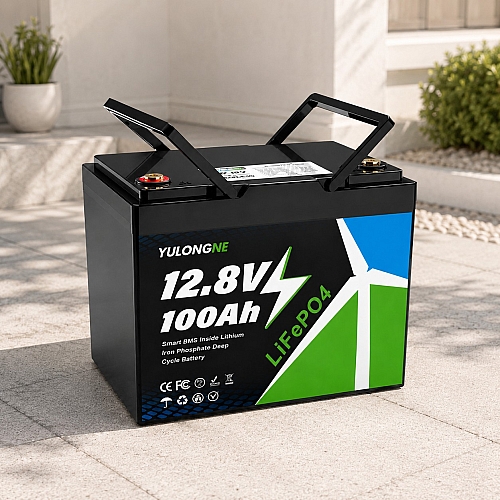 LiFePO4 12V 100Ah Акумулятор Yulongne 1280Wh, 100A, BMS, з ручками для транспортування