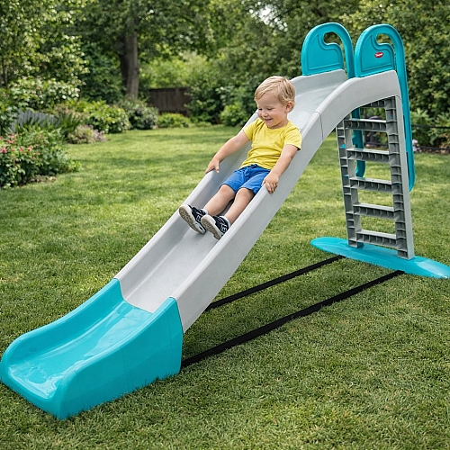 Гірка для дітей 243 см, Doloni сіро-бірюзова