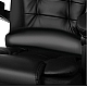 Офісне крісло Boss 23286 Premium з масажною подушкою, з підніжкою Чорне комп'ютерне крісло