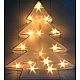 Новорічна світлодіодна фігура Ялинка на батарейках, таймер, тепла біла