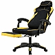 Геймерське крісло Vector KO48CZE (Green/Black) Тканинне з підніжкою чорно-жовте