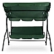 Садова гойдалка на 2 місця, 180 кг, для саду та тераси Зелена