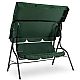 Садова гойдалка на 2 місця, 180 кг, для саду та тераси Зелена