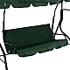 Садова гойдалка на 2 місця, 180 кг, для саду та тераси Зелена