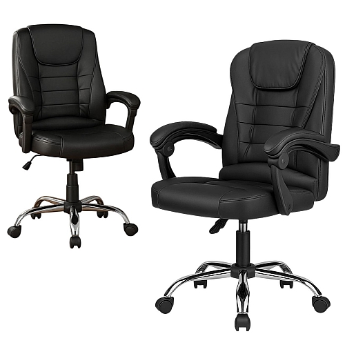 Офісне крісло Prime Reg Чорне комп'ютерне крісло