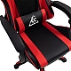Геймерське крісло із підставкою для ніг EC GAMING VIP Червоне Комп'ютерне ігрове