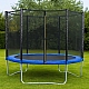 Батут стрибковий дитячий SkyJump 312 см + захисна сітка, 10 футів Синій