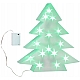 Новорічна світлодіодна фігура Ялинка на батарейках, таймер, зелена
