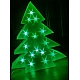 Новорічна світлодіодна фігура Ялинка на батарейках, таймер, зелена