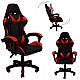 Геймерське крісло Vicotan чорно-червоне Комп'ютерне ігрове