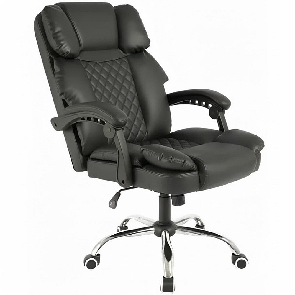 Офісне крісло до 150 кг Master Prestige KO42CZ Чорне комп'ютерне крісло для дому та офісу