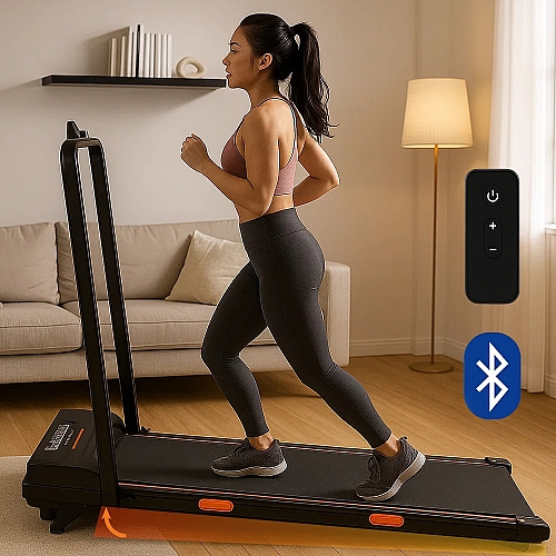 Уцінка Бігова доріжка 10 км/год, до 110 кг, Bluetooth, регульований нахил, пульт, з дугою, Складна Fitonix Оригінал